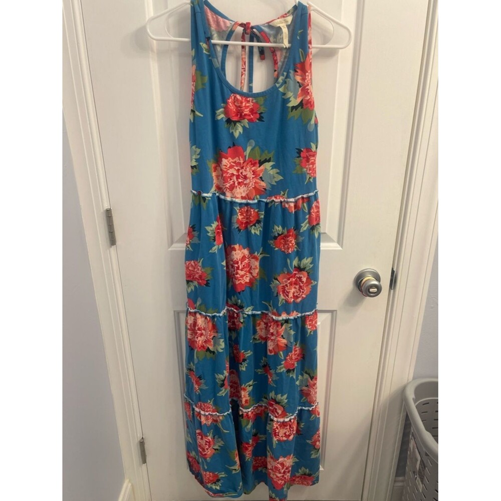 Matilda Jane Blue Floral Tie-Back Maxi